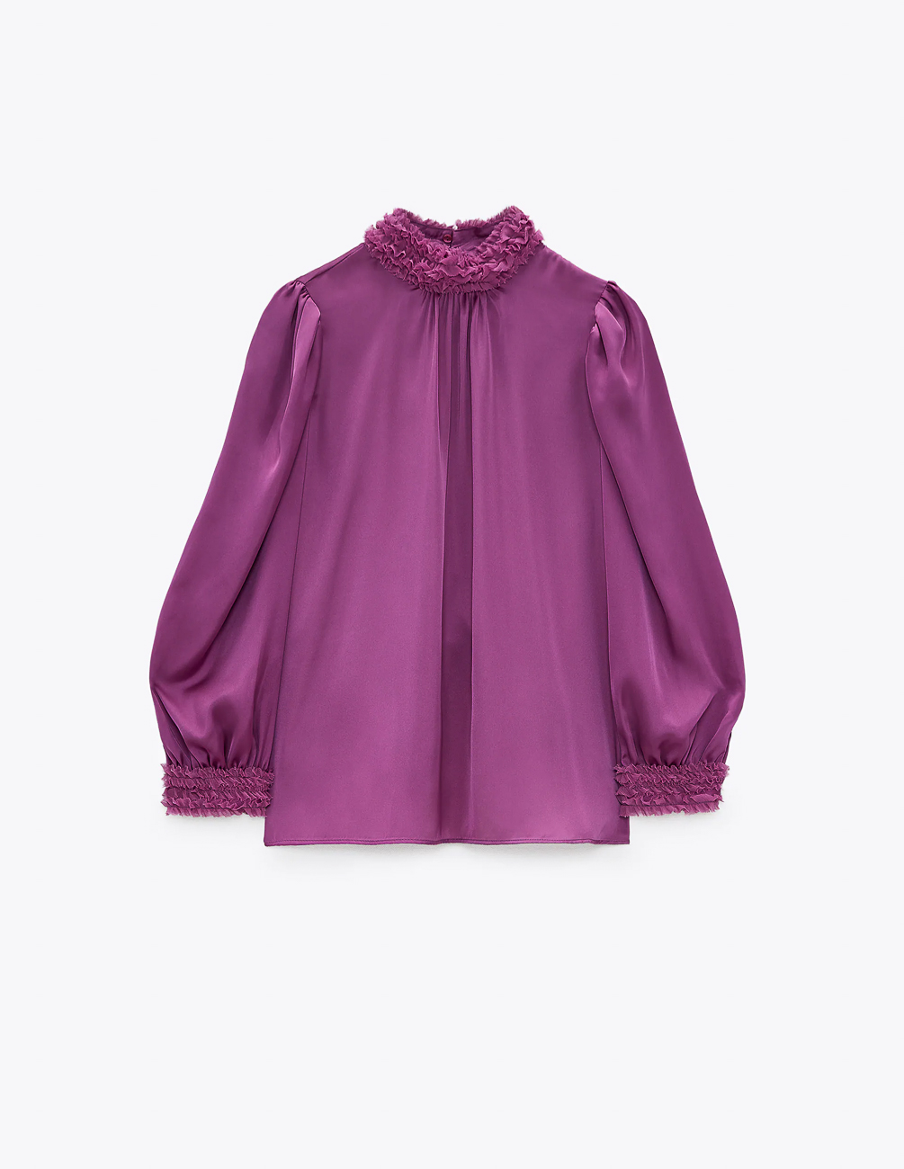 

Блуза Zara Ж1074042 (3564/172/648) цвет фиолетовый S