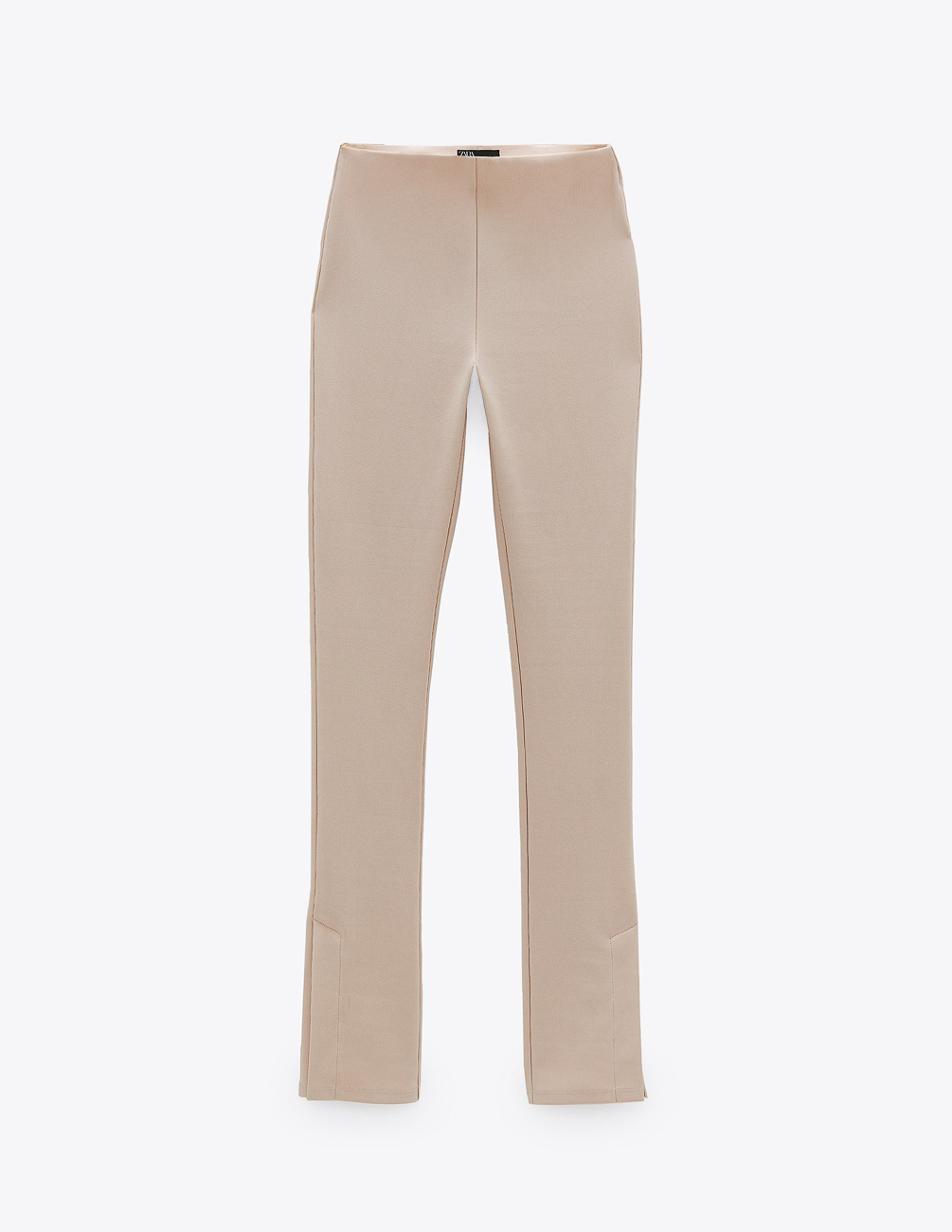 

Брюки Zara Ж1074541 (4215/020/752) цвет бежевый M