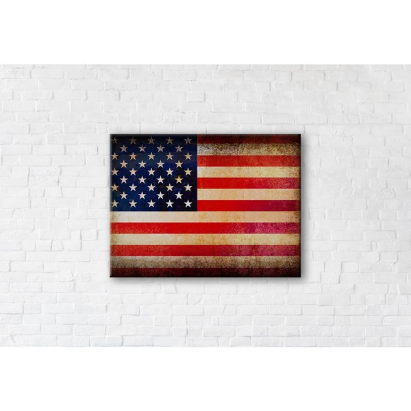 

Картина на холсте прямоугольная I-Art Usa Grunge 75x100см