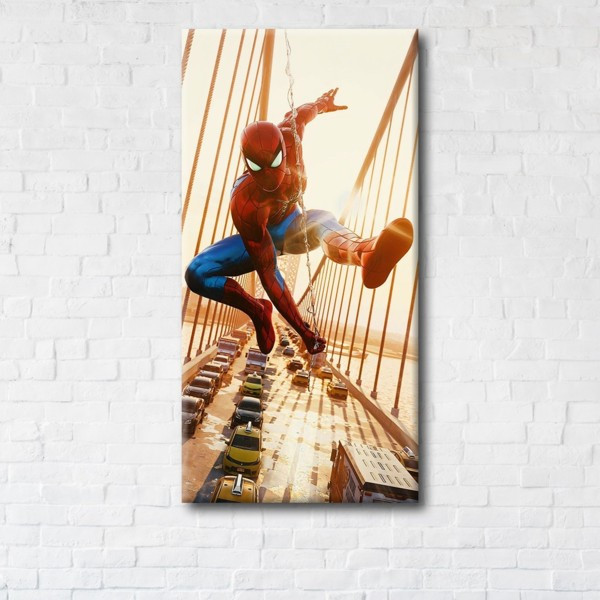 

Картина на холсте прямоугольная I-Art Spider man on the bridge 40x80см