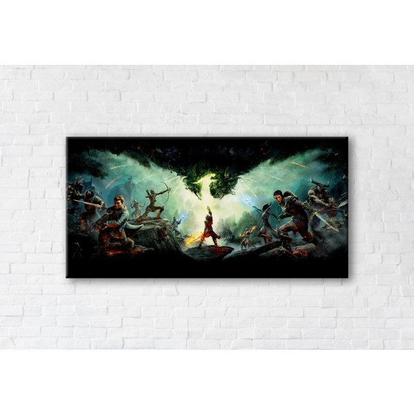 

Картина на холсте прямоугольная I-Art Dragon Age Inqusition 70x140см