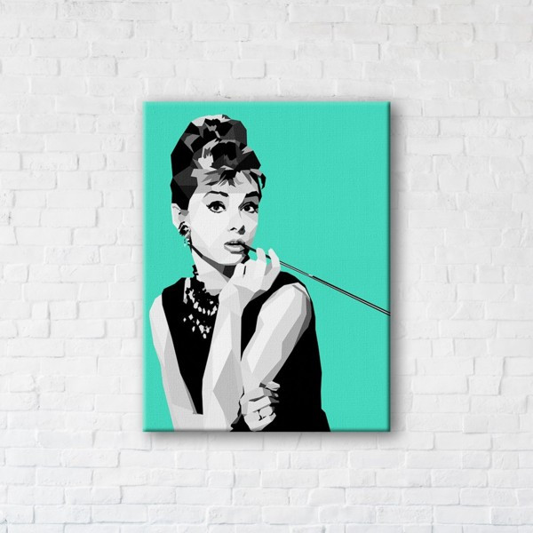 

Картина на холсте прямоугольная I-Art Audrey Hepburn 110x145см