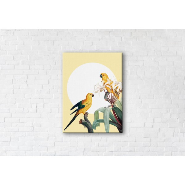 

Картина на холсте прямоугольная I-Art Parrots 90x120см
