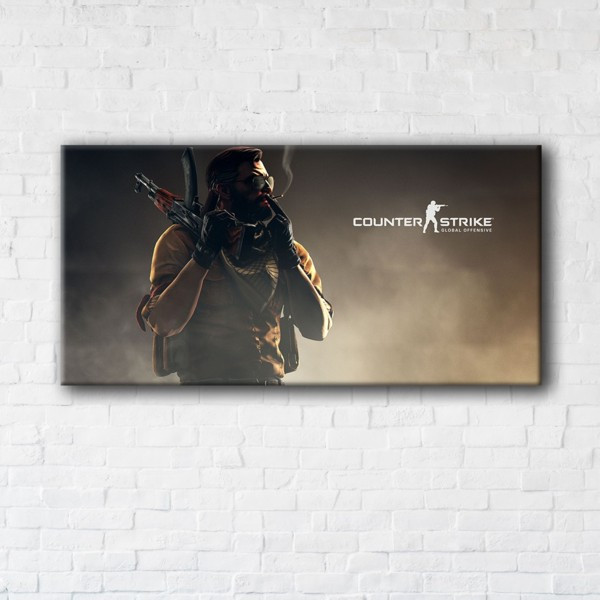 

Картина на холсте прямоугольная I-Art CS Go 40x80см