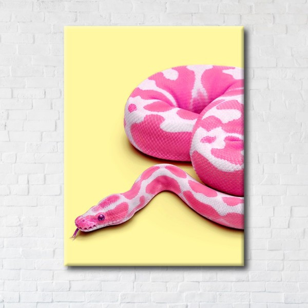 

Картина на холсте прямоугольная I-Art Pink Snake 75x100см