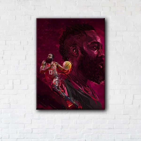 

Картина на холсте прямоугольная I-Art James Harden 110x145см