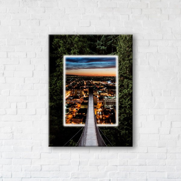 

Картина на холсте прямоугольная I-Art Night Portal 75x100см