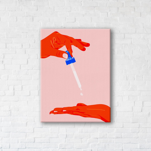 

Картина на холсте прямоугольная I-Art Pipette 110x145см