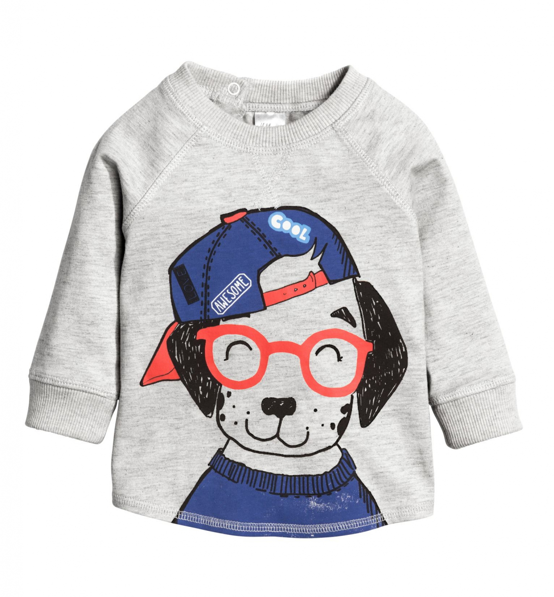 

Футболка с длинными рукавами для мальчика H&M 0453146005 80 СМ Серый 65975