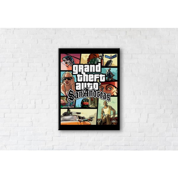 

Картина на холсте прямоугольная I-Art Gta San Andreas 75x100см