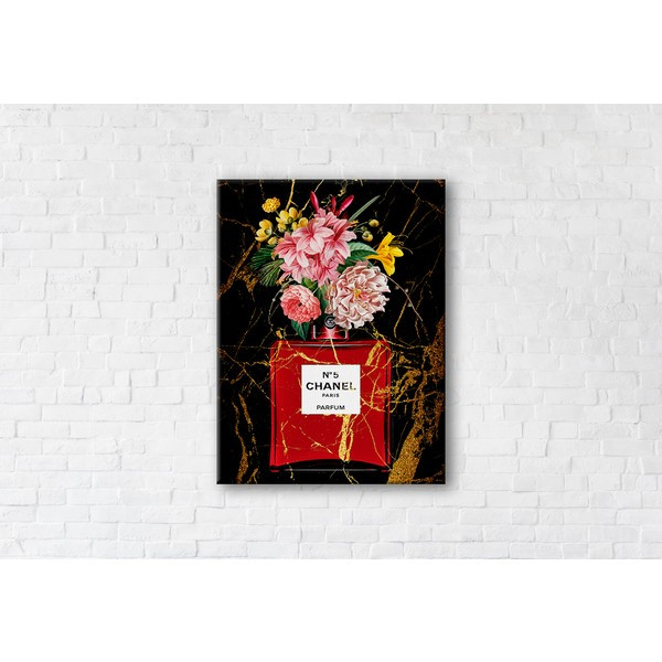 

Картина на холсте прямоугольная I-Art Chanel 5 Luxury 110x145см
