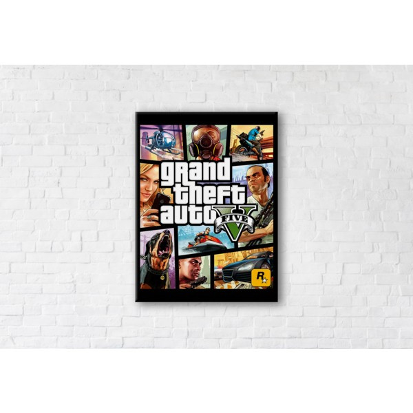

Картина на холсте прямоугольная I-Art Gta V 90x120см