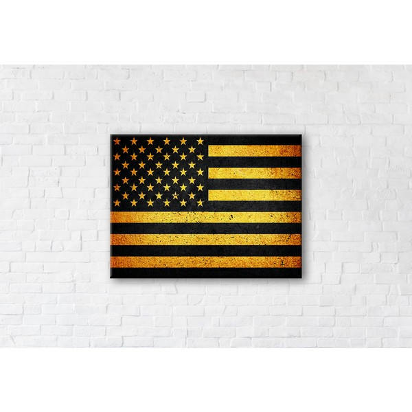 

Картина на холсте прямоугольная I-Art Usa Gold 90x120см