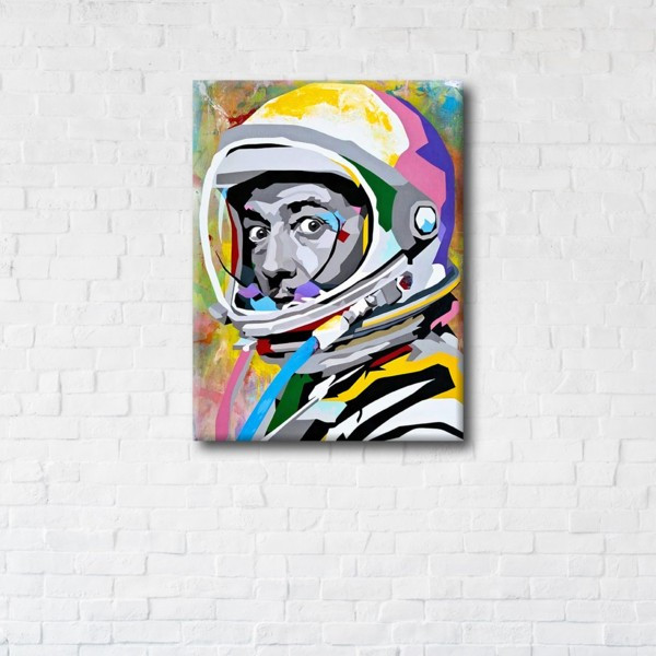 

Картина на холсте прямоугольная I-Art Astronaut Dali 50x65см