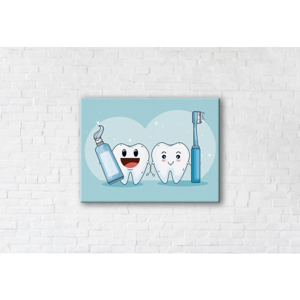 

Картина на холсте прямоугольная I-Art Healthy Teeth 110x145см