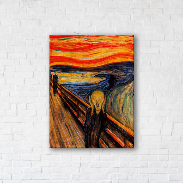 

Картина на холсте прямоугольная I-Art The Scream (Edvard Munch) 45x60см