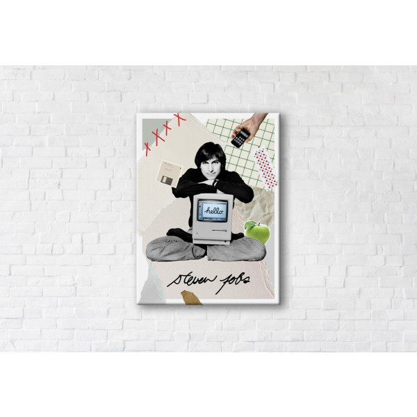 

Картина на холсте прямоугольная I-Art Steve Jobs 75x100см