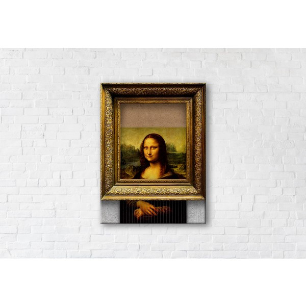 

Картина на холсте прямоугольная I-Art Banksy Lisa 45x60см