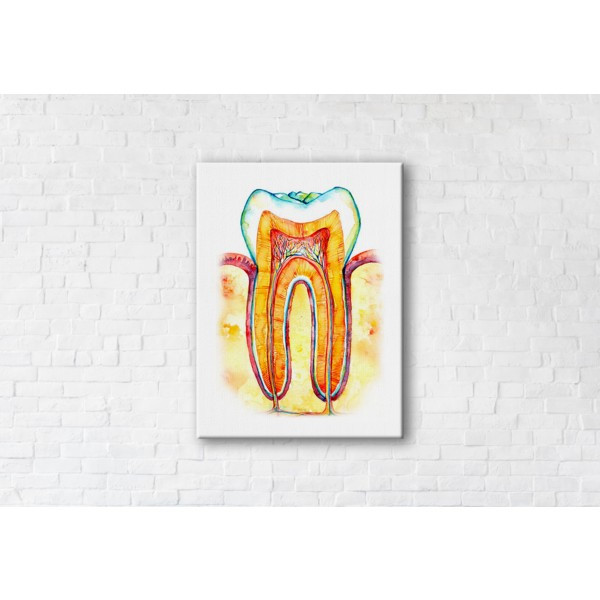 

Картина на холсте прямоугольная I-Art Inside The Tooth 50x65см