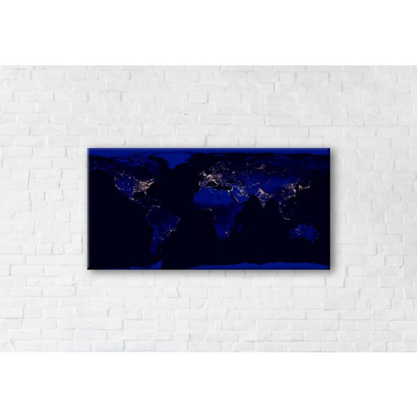 

Картина на холсте прямоугольная I-Art Night World 50x100см