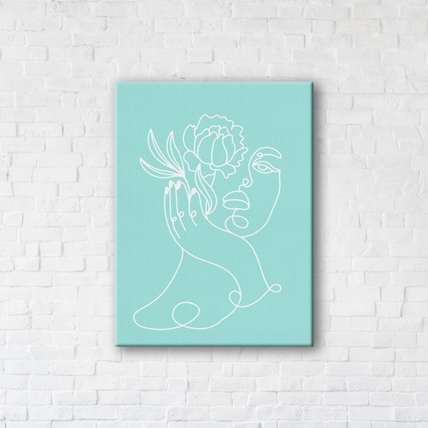 

Картина на холсте прямоугольная I-Art Blue Girl 50x65см