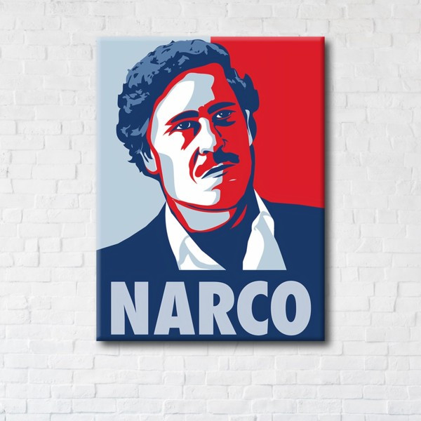 

Картина на холсте прямоугольная I-Art Pablo Escobar 45x60см