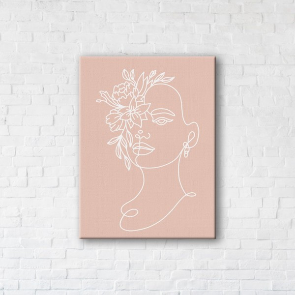 

Картина на холсте прямоугольная I-Art Pink girl 45x60см