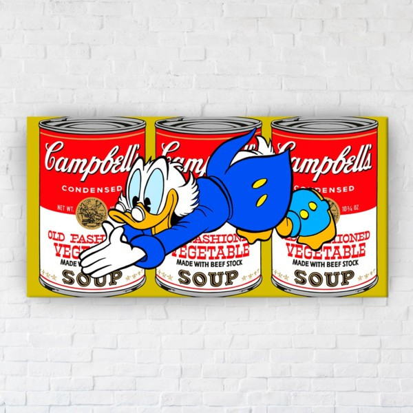 

Картина на холсте прямоугольная I-Art Campbells McDuck 50x100см