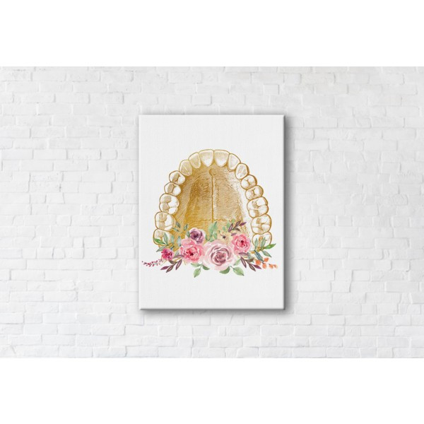 

Картина на холсте прямоугольная I-Art Flower Jaw 50x65см