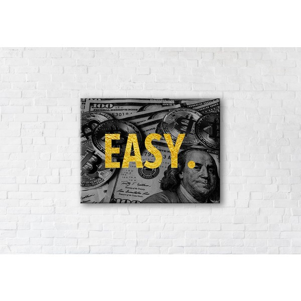 

Картина на холсте прямоугольная I-Art Easy Gold 45x60см