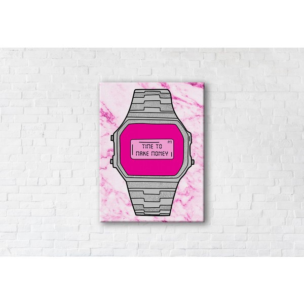 

Картина на холсте прямоугольная I-Art Time to make Money 50x65см