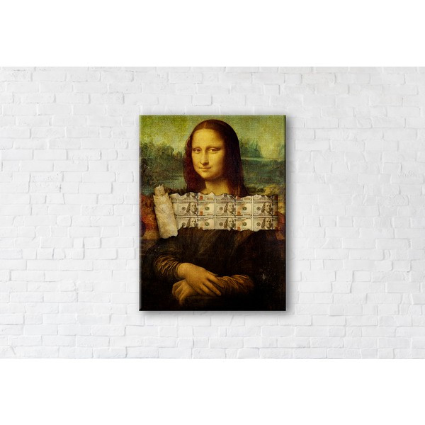 

Картина на холсте прямоугольная I-Art Money Lisa 45x60см