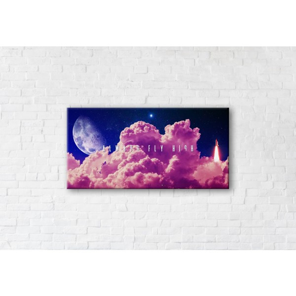 

Картина на холсте прямоугольная I-Art Always Fly High 50x100см
