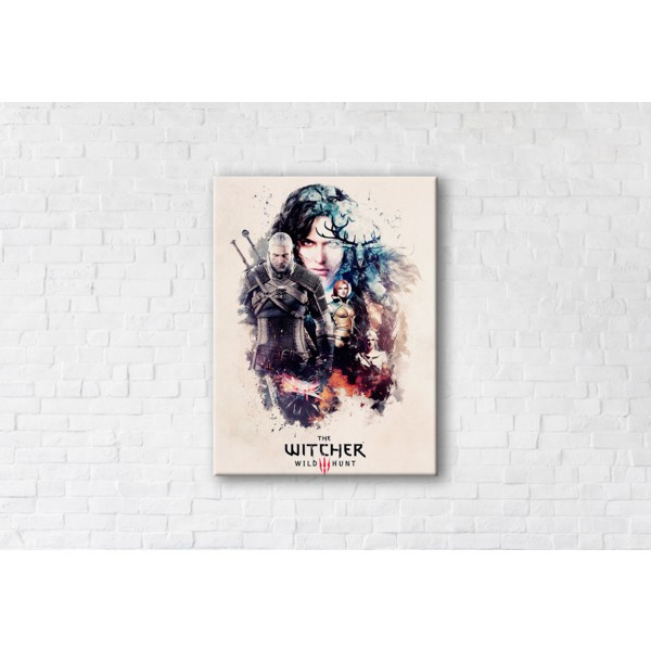 

Картина на холсте прямоугольная I-Art The Witcher Wild Hunt 45x60см