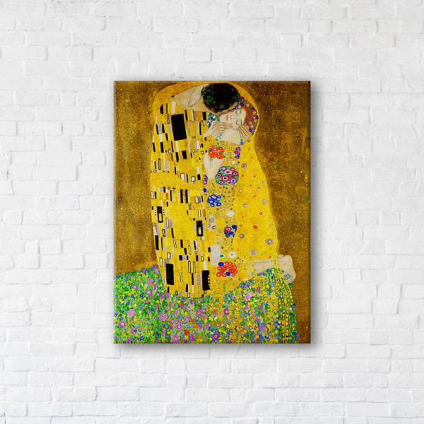 

Картина на холсте прямоугольная I-Art The Kiss (Gustav Klimt) 75x100см