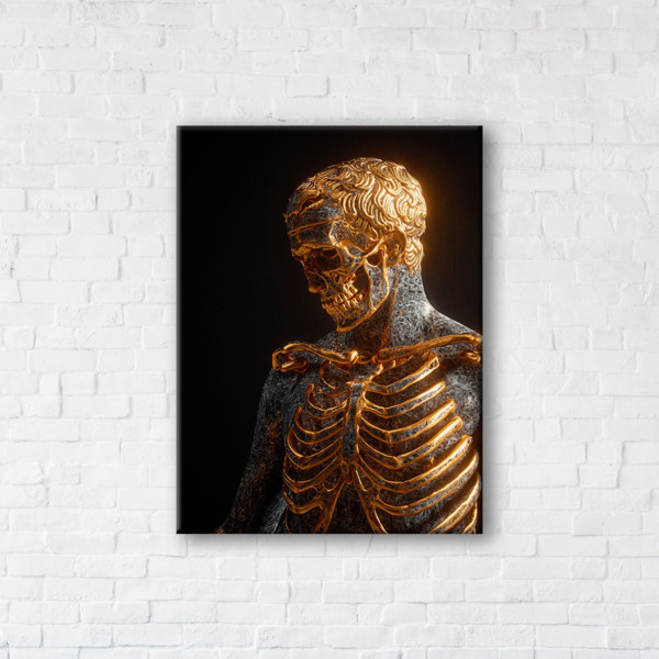 

Картина на холсте прямоугольная I-Art Skeleton 45x60см