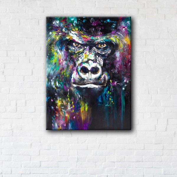 

Картина на холсте прямоугольная I-Art Monkey Art 45x60см