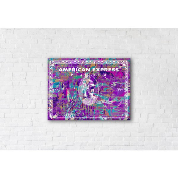 

Картина на холсте прямоугольная I-Art Toxic American Express 75x100см