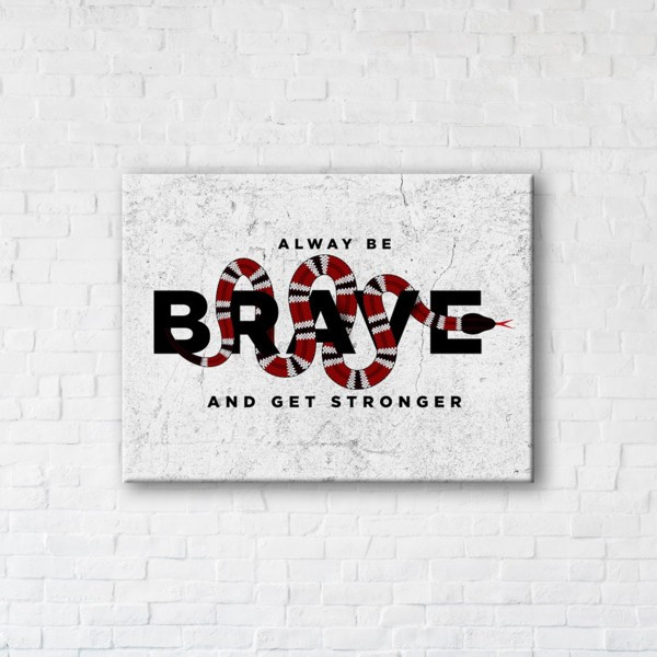 

Картина на холсте прямоугольная I-Art Be Stronger 45x60см