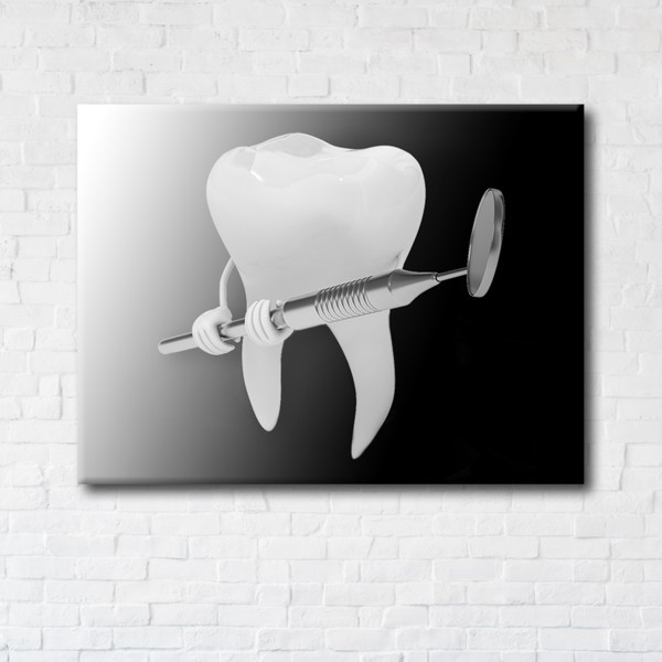 

Картина на холсте прямоугольная I-Art Tooth fighter 45x60см
