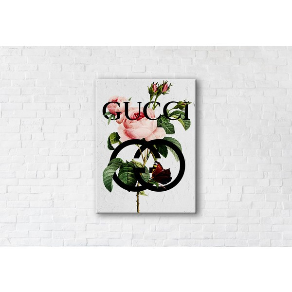 

Картина на холсте прямоугольная I-Art Gucci White 50x65см