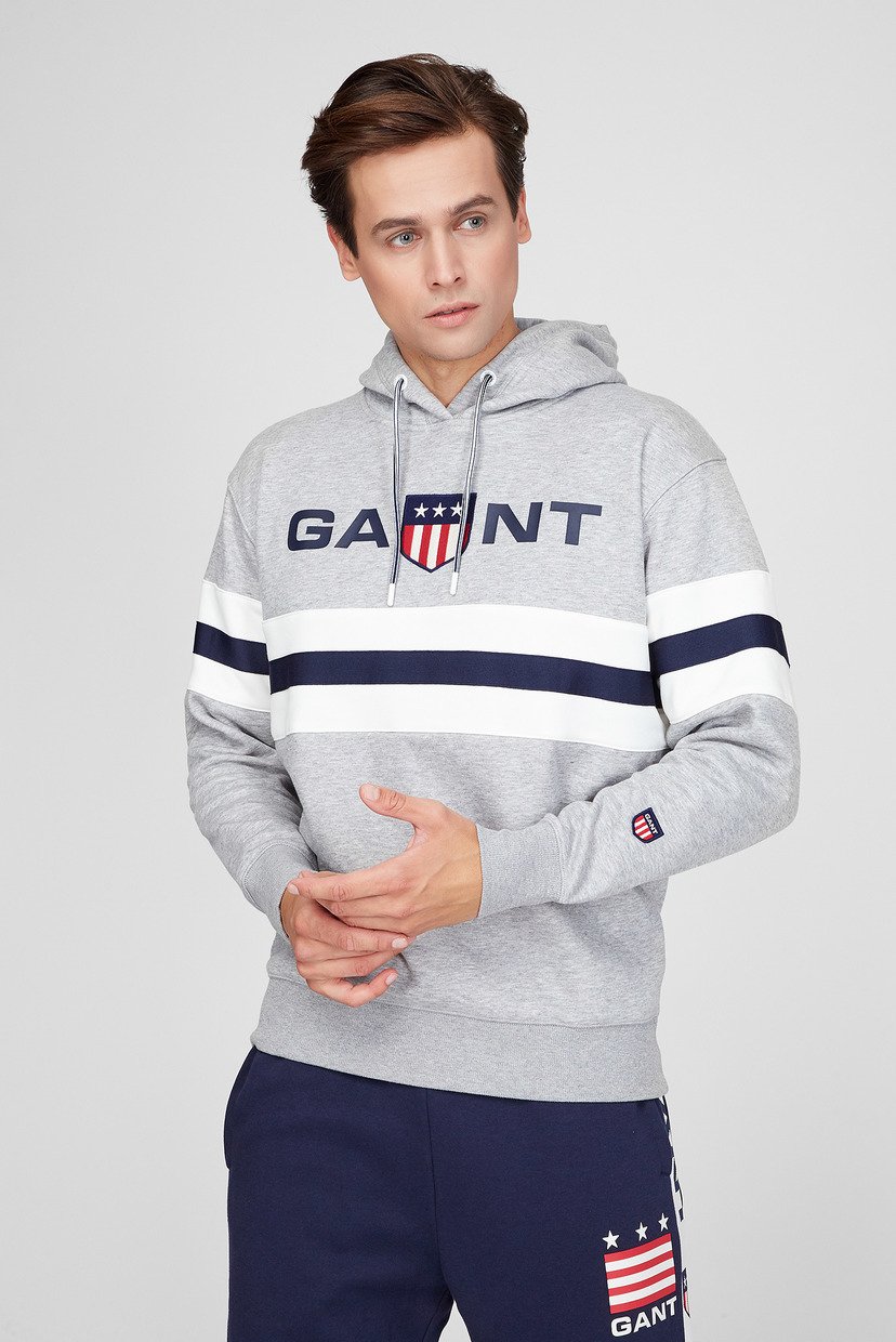 

Мужское серое худи RETRO SHIELD Gant  2047071, Мужское серое худи RETRO SHIELD Gant S 2047071
