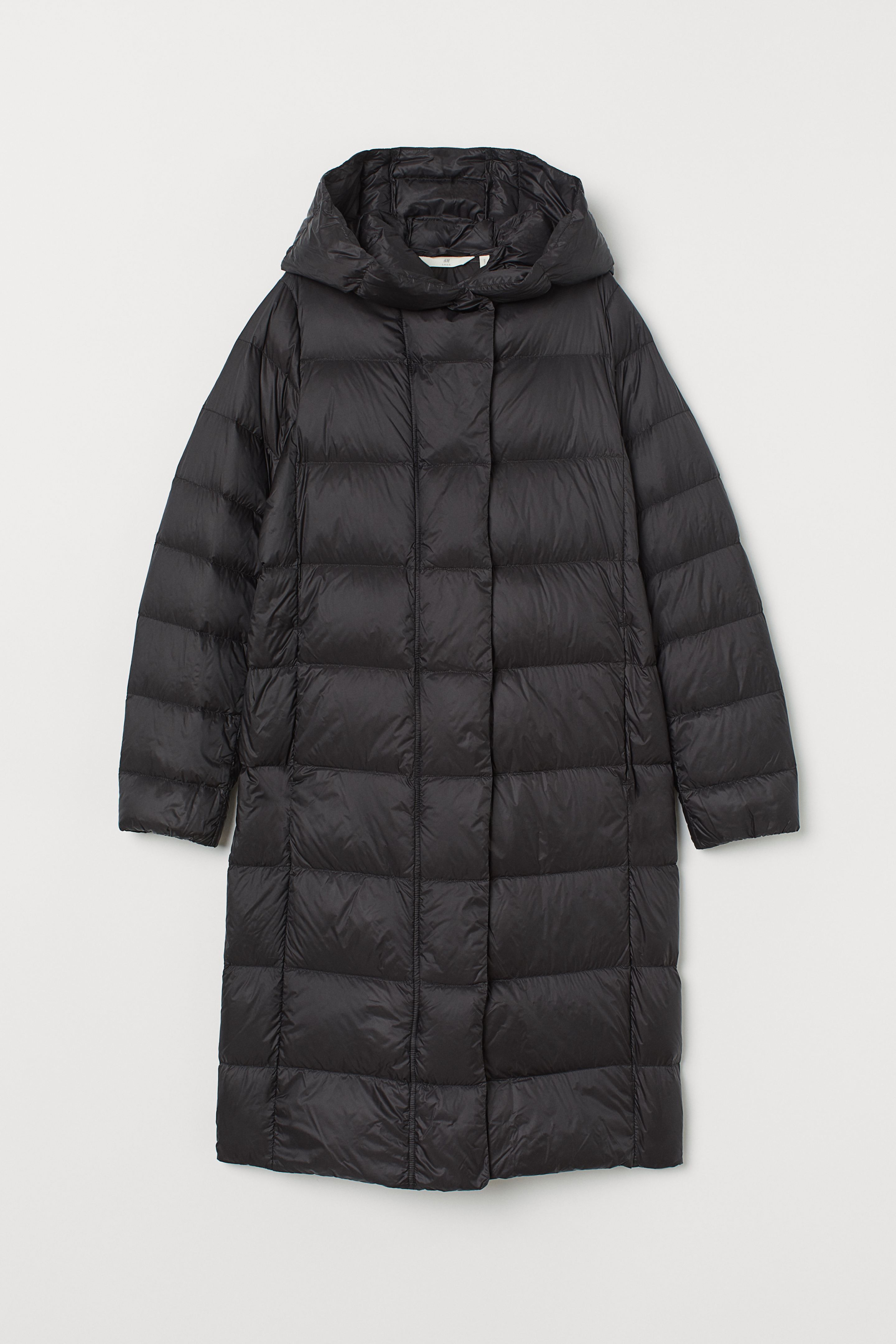 

Пуховое пальто H&M XXL черный 7758250