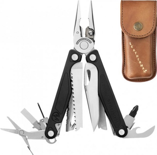 

Мультиинструмент LEATHERMAN CHARGE PLUS, шкіряний чохол, карт. кор., метрич. біти (832555) (F00254285)
