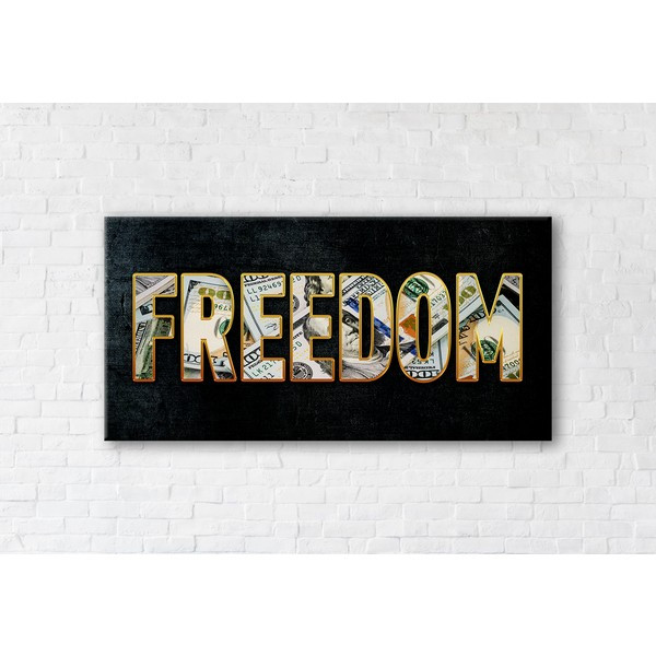 

Картина на холсте прямоугольная I-Art Freedom 70x140см