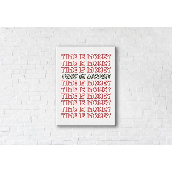 

Картина на холсте прямоугольная I-Art Words Money 75x100см