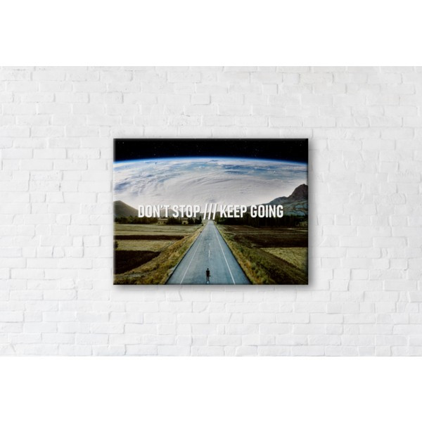 

Картина на холсте прямоугольная I-Art Dont stop keep going 75x100см