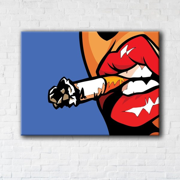 

Картина на холсте прямоугольная I-Art Cigarette 90x120см