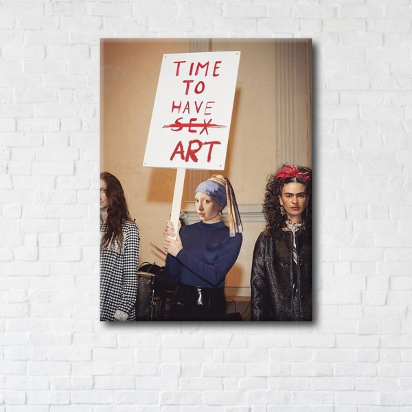 

Картина на холсте прямоугольная I-Art Time to Have Art 110x145см