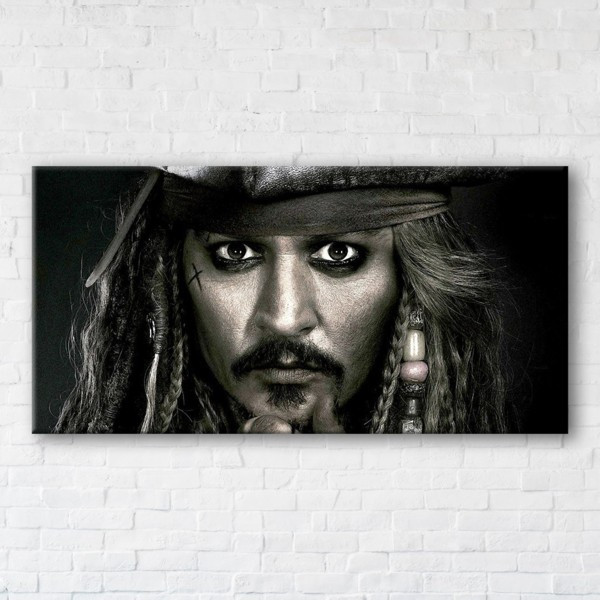 

Картина на холсте прямоугольная I-Art Captain Jack Sparrow 60x120см